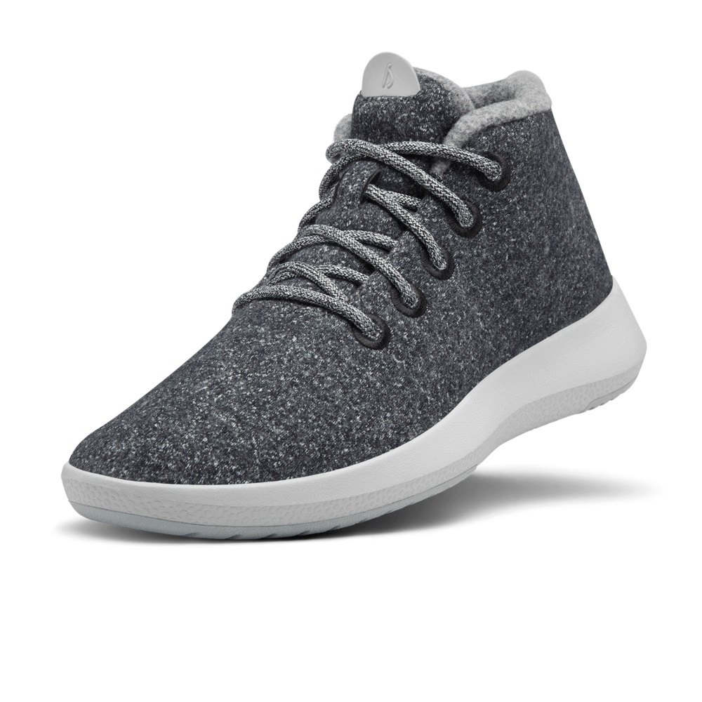 Allbirds Men's Boots Dark Grey - Wool Runner-up Mizzles - 69715BYNS